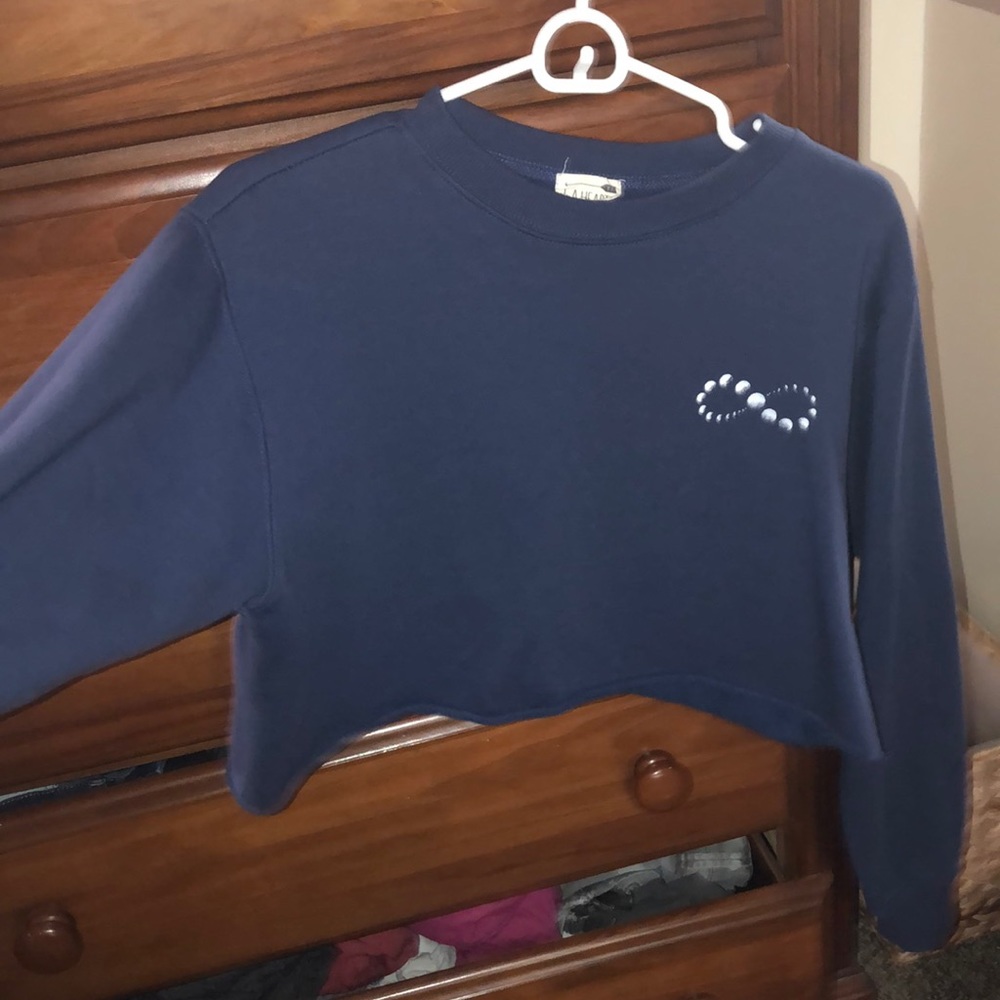 LA Hearts Cropped Sweatshirt